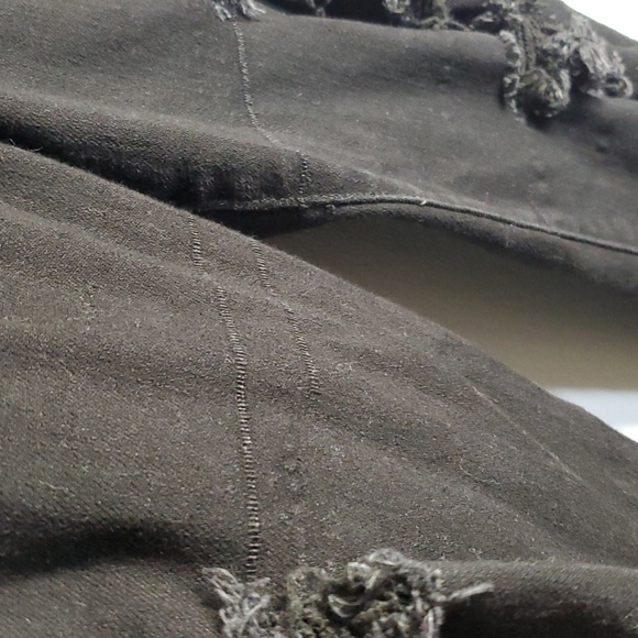 Abercrombie & Fitch jeans women's size 6 black Harper super skinny destroyed - Picture 11 of 11